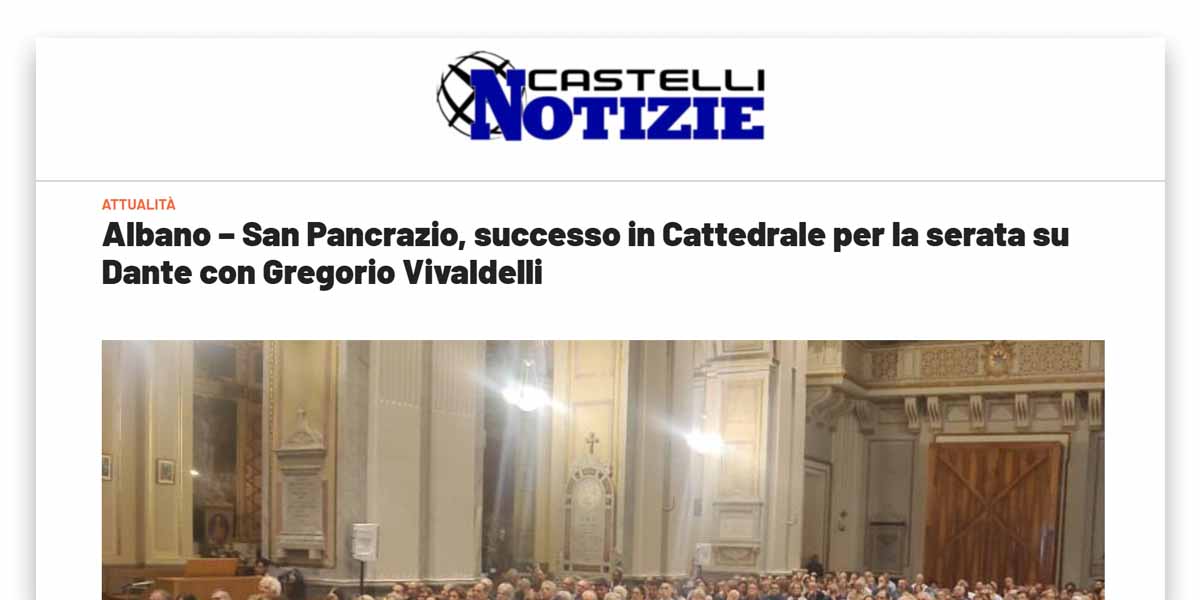 Articolo Castelli Notizie