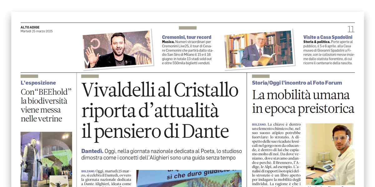 Articolo Vivaldelli Bolzano